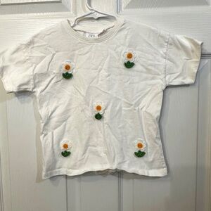Zara Crochet Flowers Top